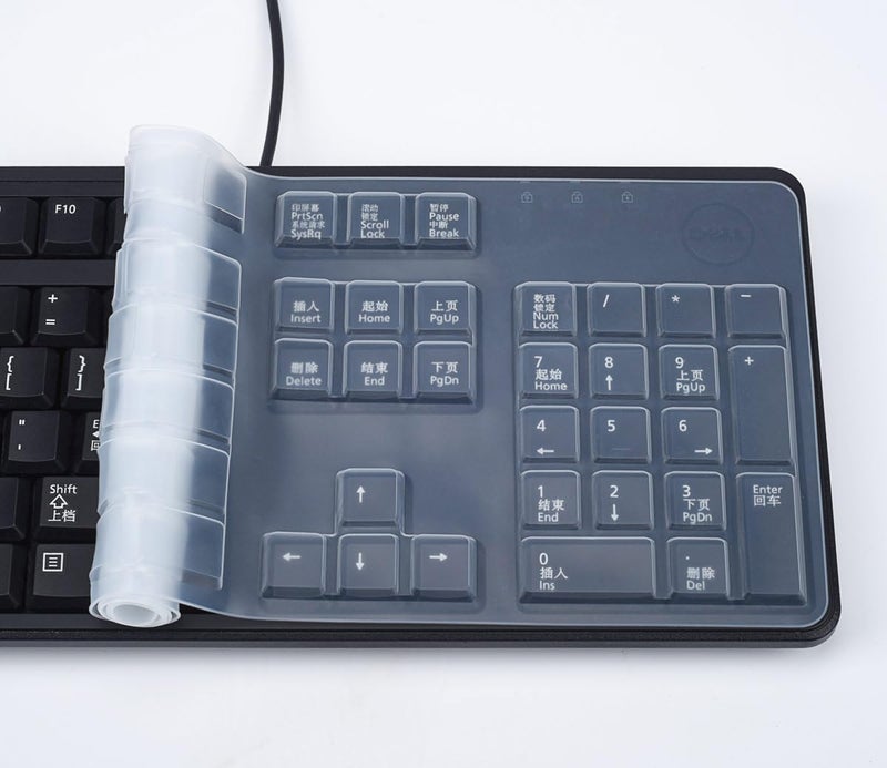 LEZE Keyboard Cover for Dell KB4021 2GR91 & KB212-B, Clear Keyboard Skin Protector - Image 5